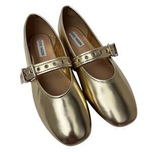 Steve Madden Gold Flats